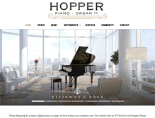 Tablet Screenshot of hopperpiano.com